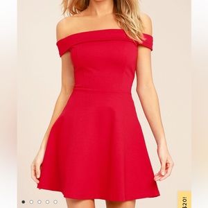 Red lulus dress size medium